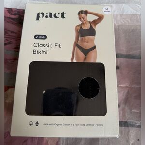 Pact Black Organic Cotton Bikini Set